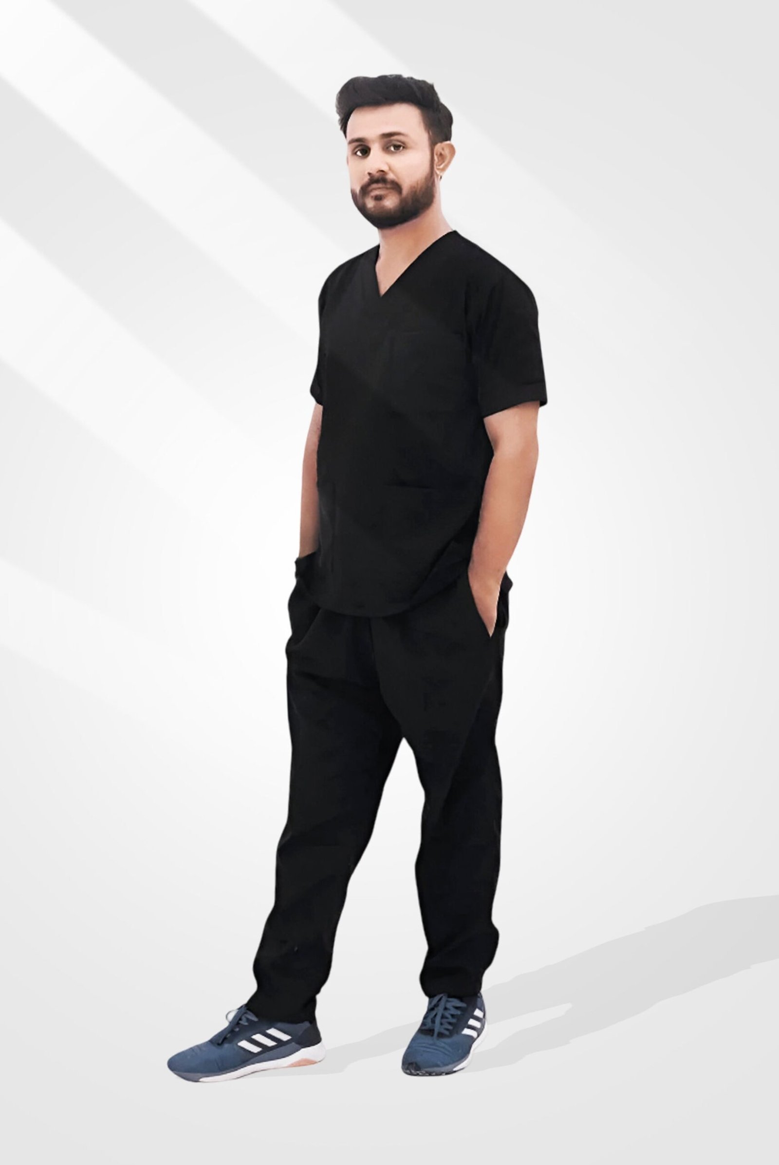 Black Scrub Suit for Men by Mk Scrub - Image 2